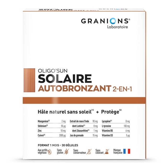 Oligo'Sun - Solaire - Autobronzant 2-en-1 - Hâle naturel sans soleil + Protège