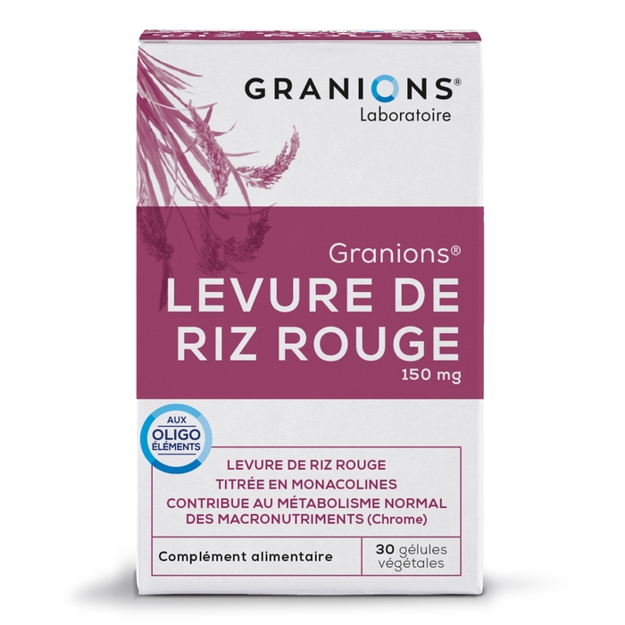 Levure de riz rouge 
Titrée en monacolines