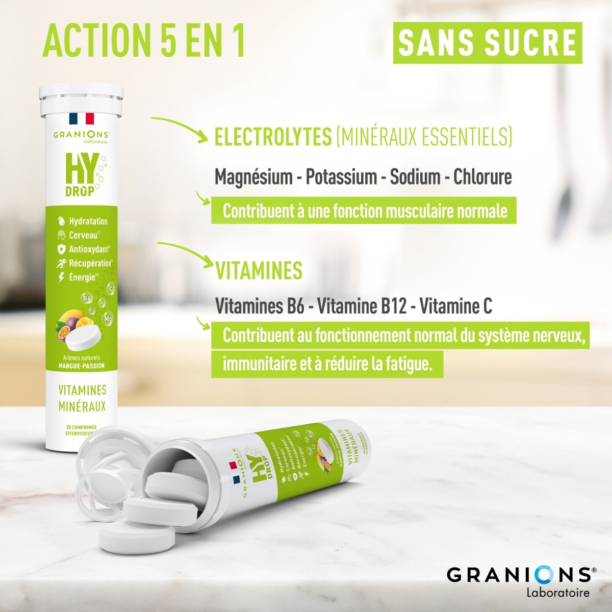 Granions - Hydrop arôme mangue-passion
