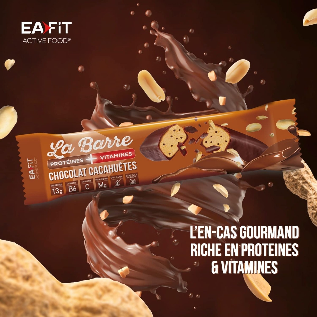 la barre protéines vitamines -  l'en cas gourmand