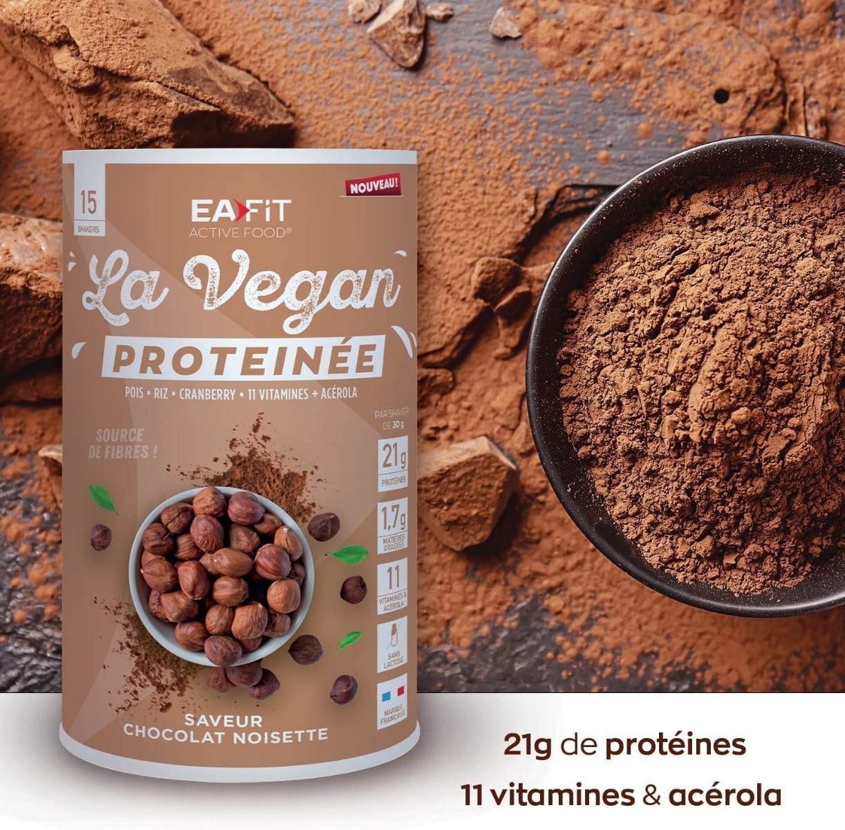 EAFIT La Vegan protéinée -  21 g de protéines