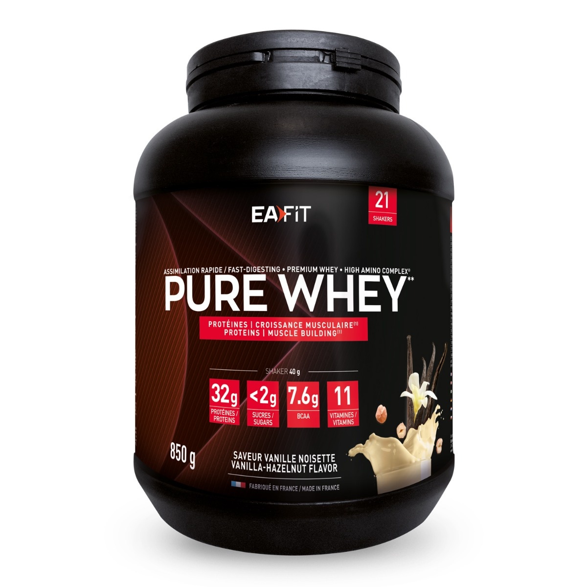 EAFIT Pure Whey Nocciola alla vaniglia 850gr