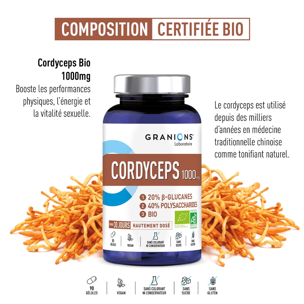 Granions - Cordyceps 1000mg
