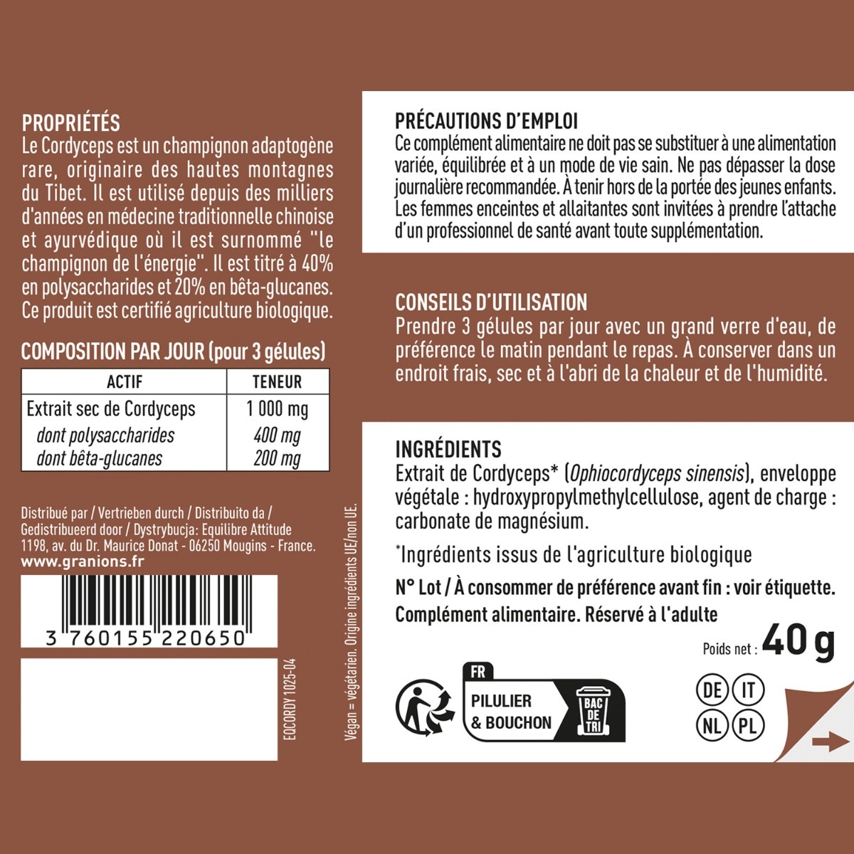 Granions - Cordyceps 1000mg