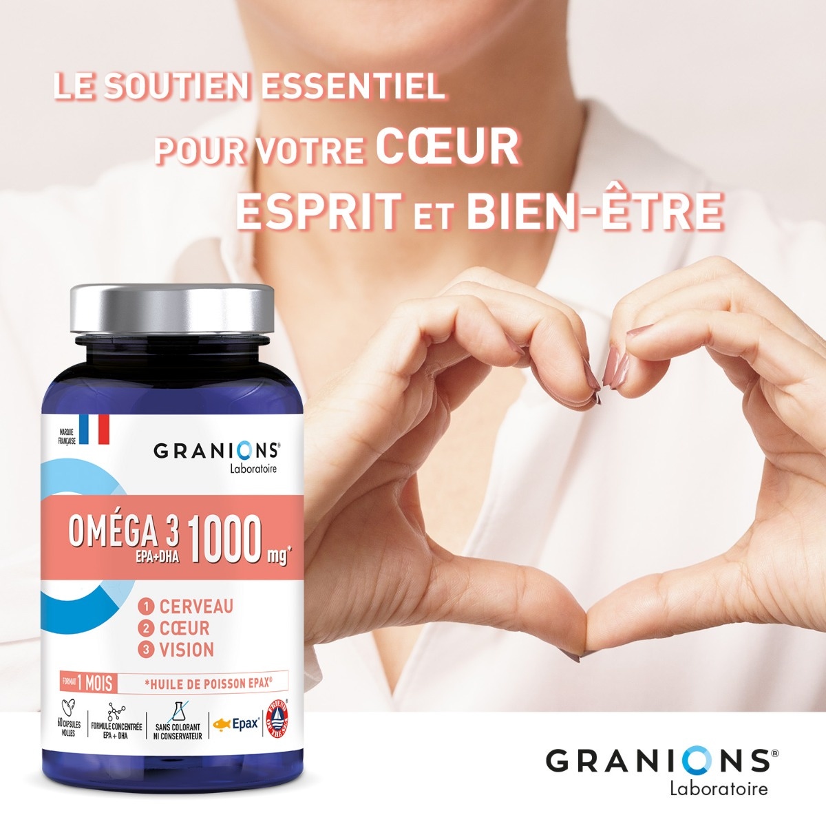 GRANIONS - OMEGA 3 100mg fonction du DHA et EPA