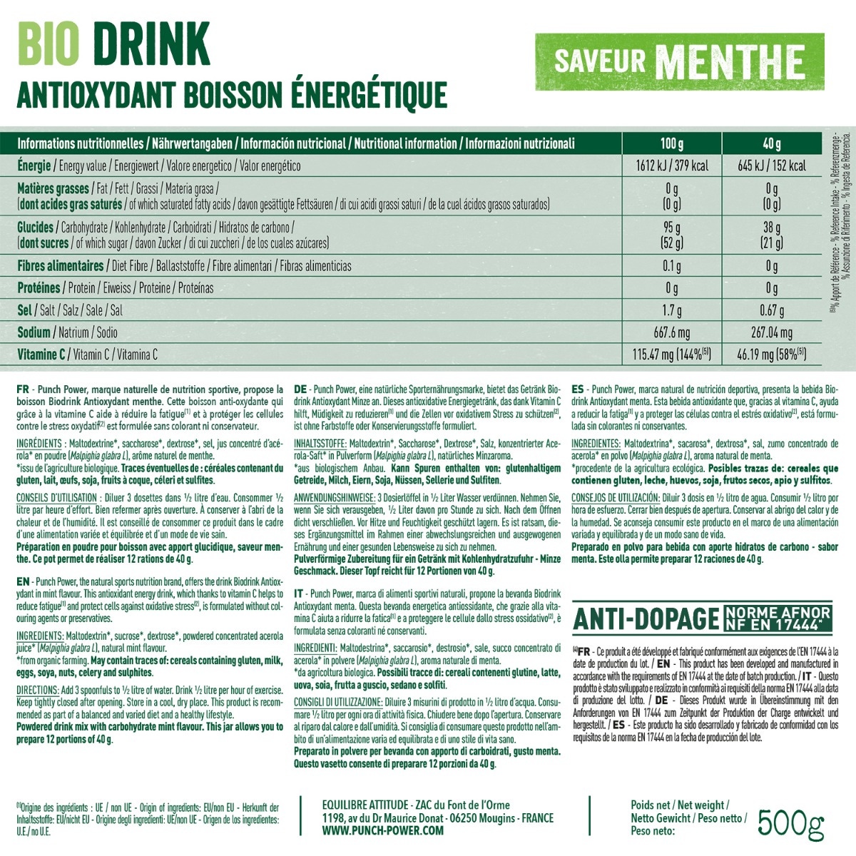 Punch Power Biodrink Antiossidante