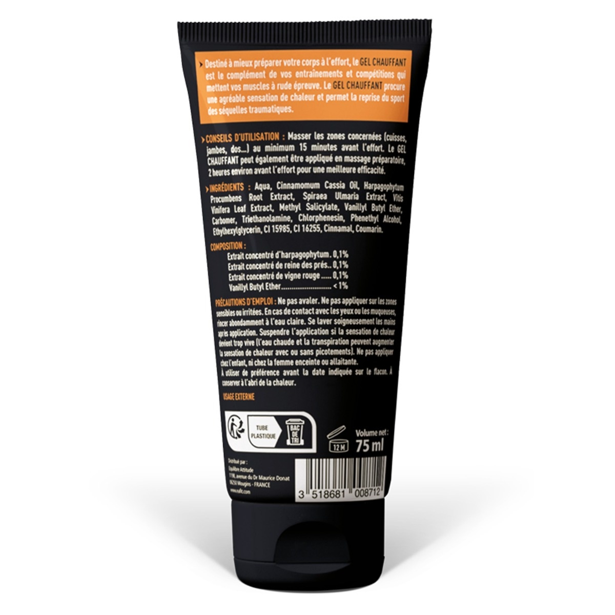EAFIT Gel Massaggio Riscaldante 75 ml