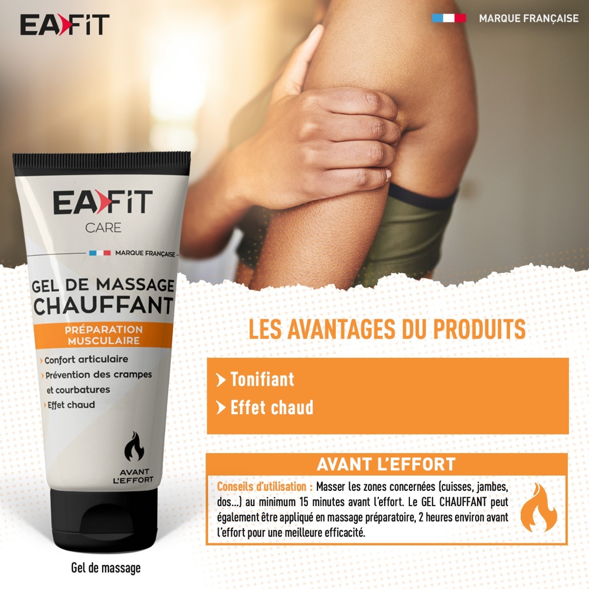 EAFIT Gel Massaggio Riscaldante 75 ml
