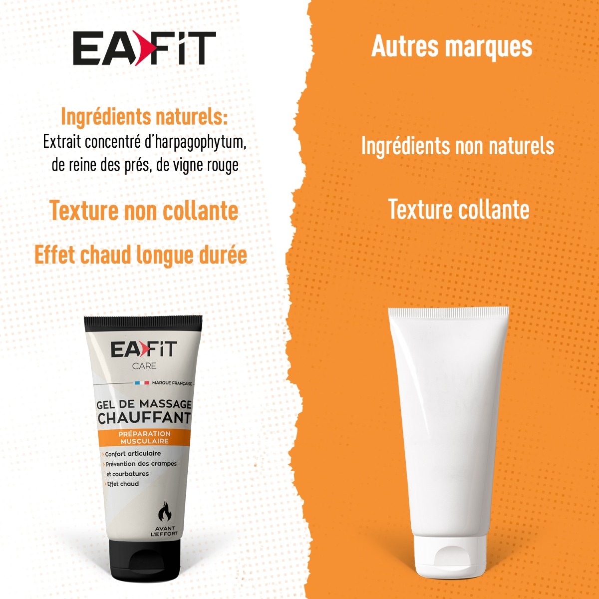 EAFIT Gel Massaggio Riscaldante 75 ml