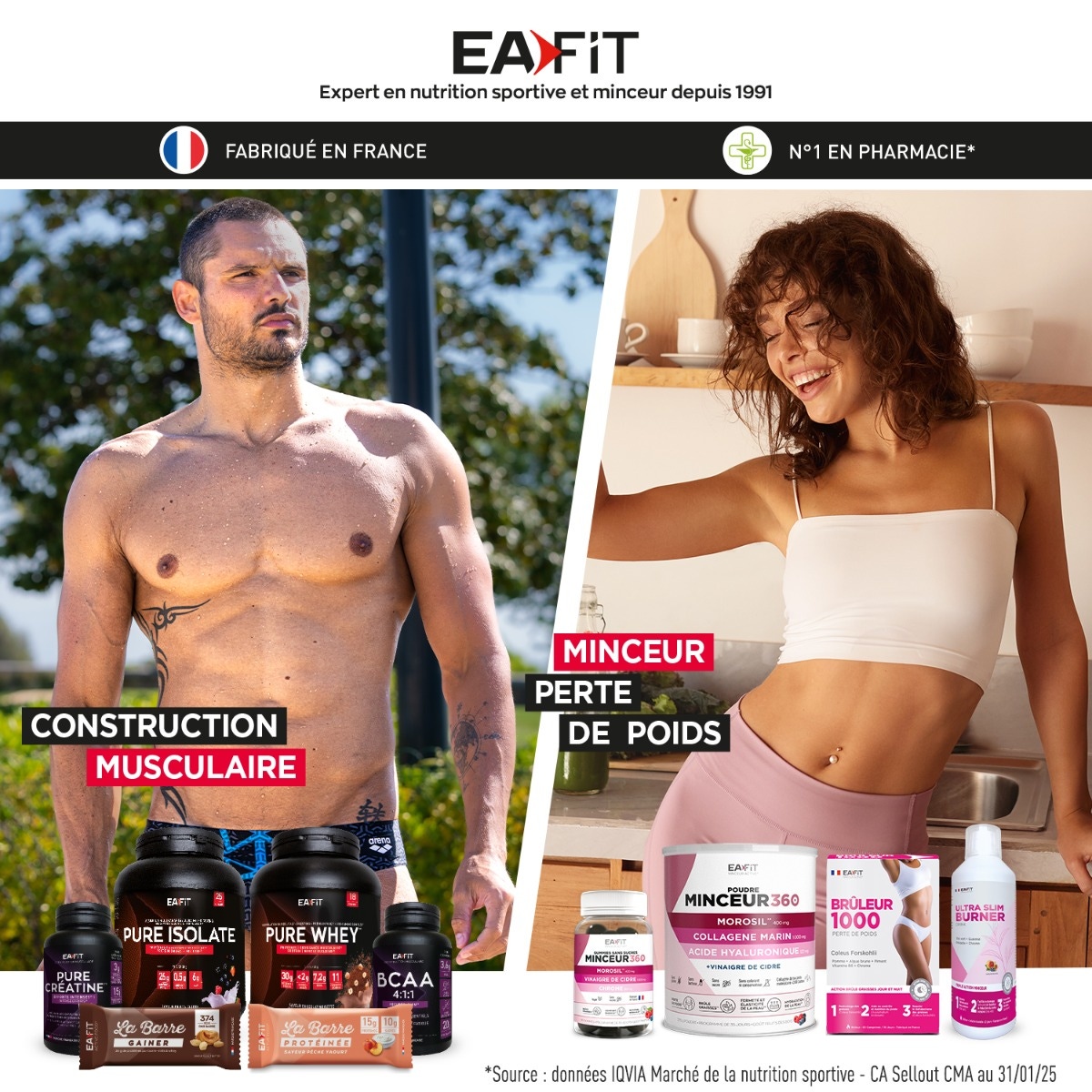 EAFIT Gainer Max Vanille Intense 1,1 kg