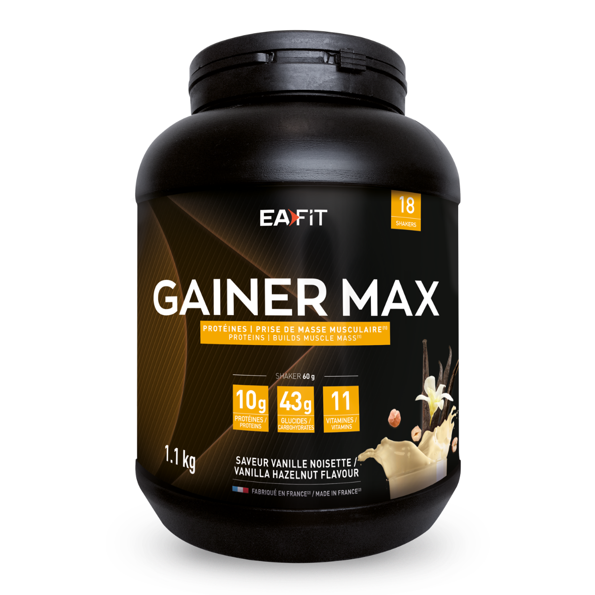 EAFIT Gainer Max Vanilla Nocciola 1,1 kg