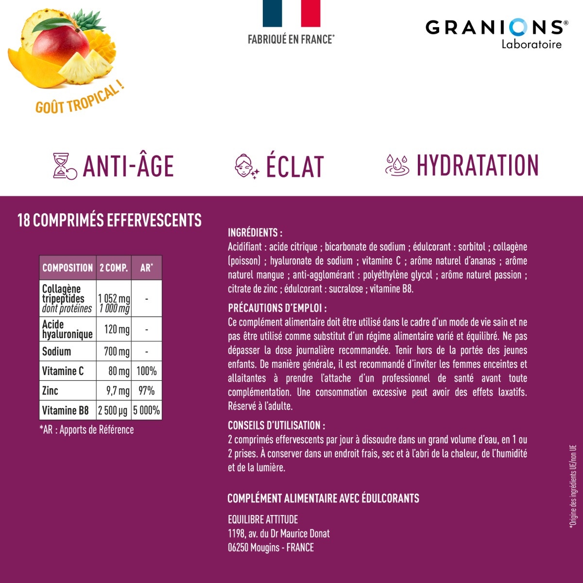 Granions - Collagène Tripeptides 1000mg