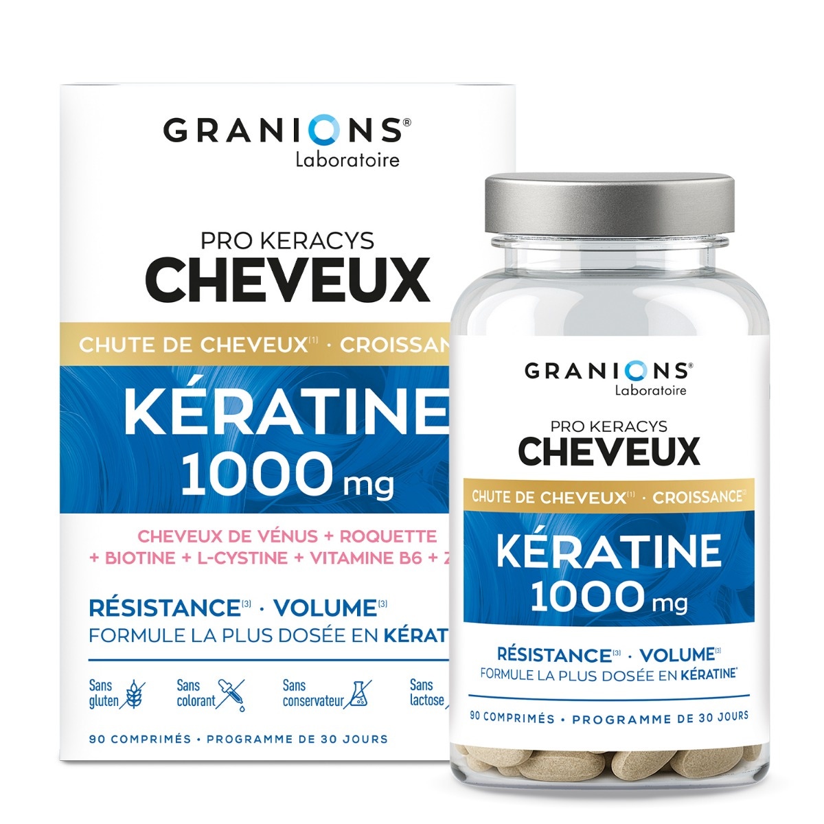 Kératine 1000mg - Hautement dosé