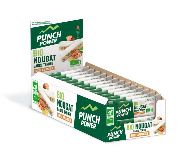 Bionougat Power Punch - Barretta energetica - Miele di Mandorle