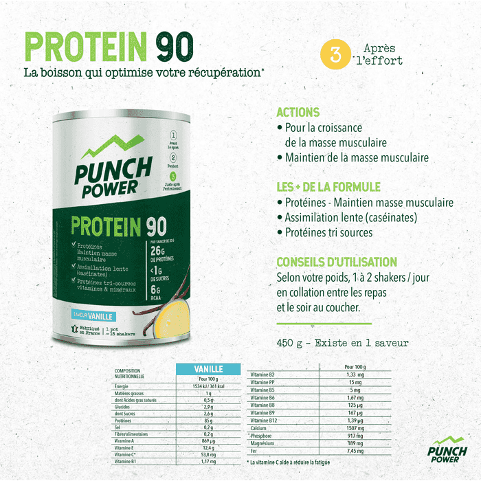 Punch Power Protein 90-450 g - Vaniglia