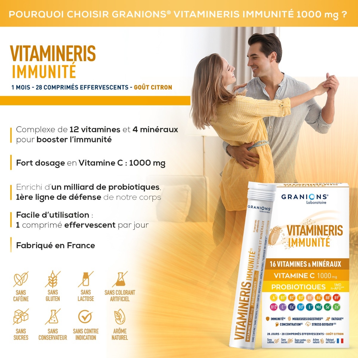 Vitamineris Immunite 1000mg - 30 compresse 