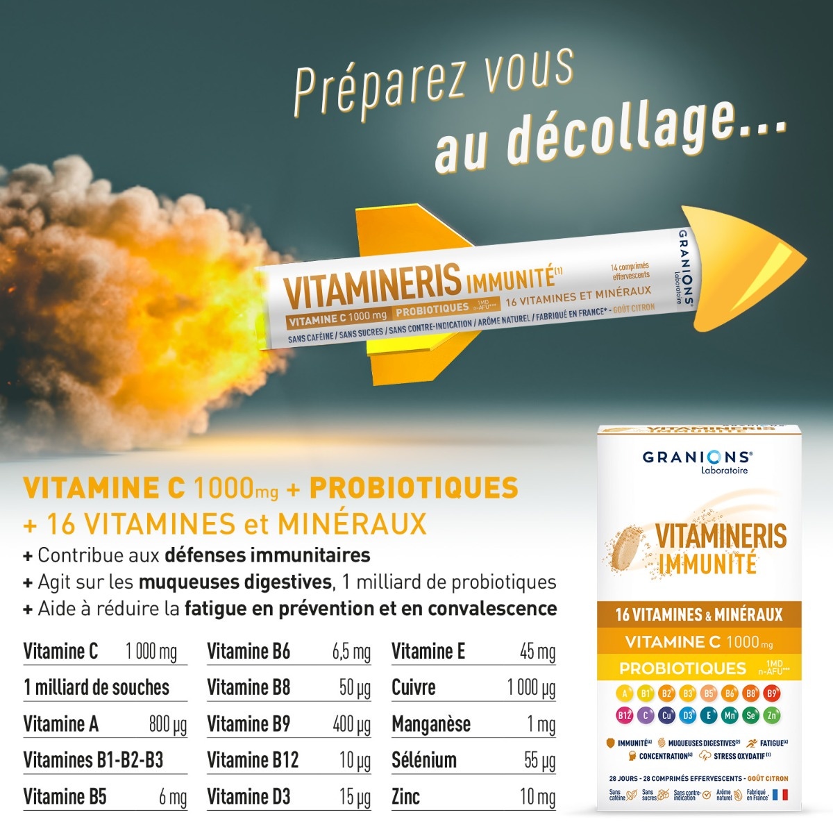 Vitamineris Immunite 1000mg - 30 compresse 